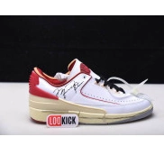 Off-White Low White Red Jordan Retro 2 DJ4375-106 SP 0805